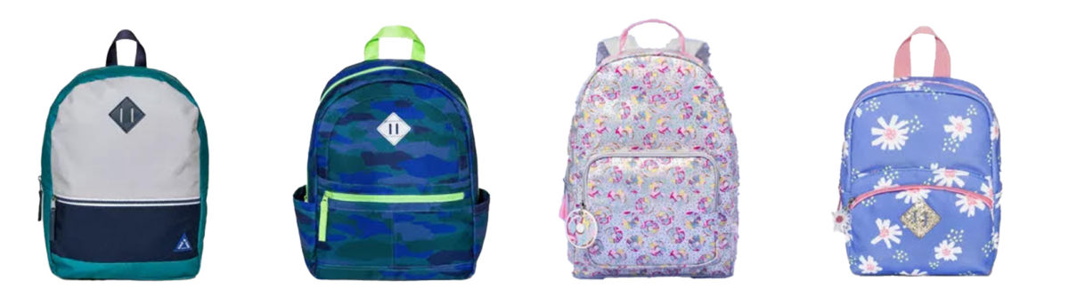 Examples of acceptable bookbags
