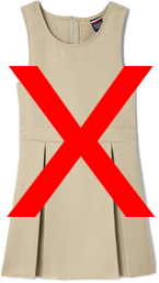Khaki Jumpers are not allowed